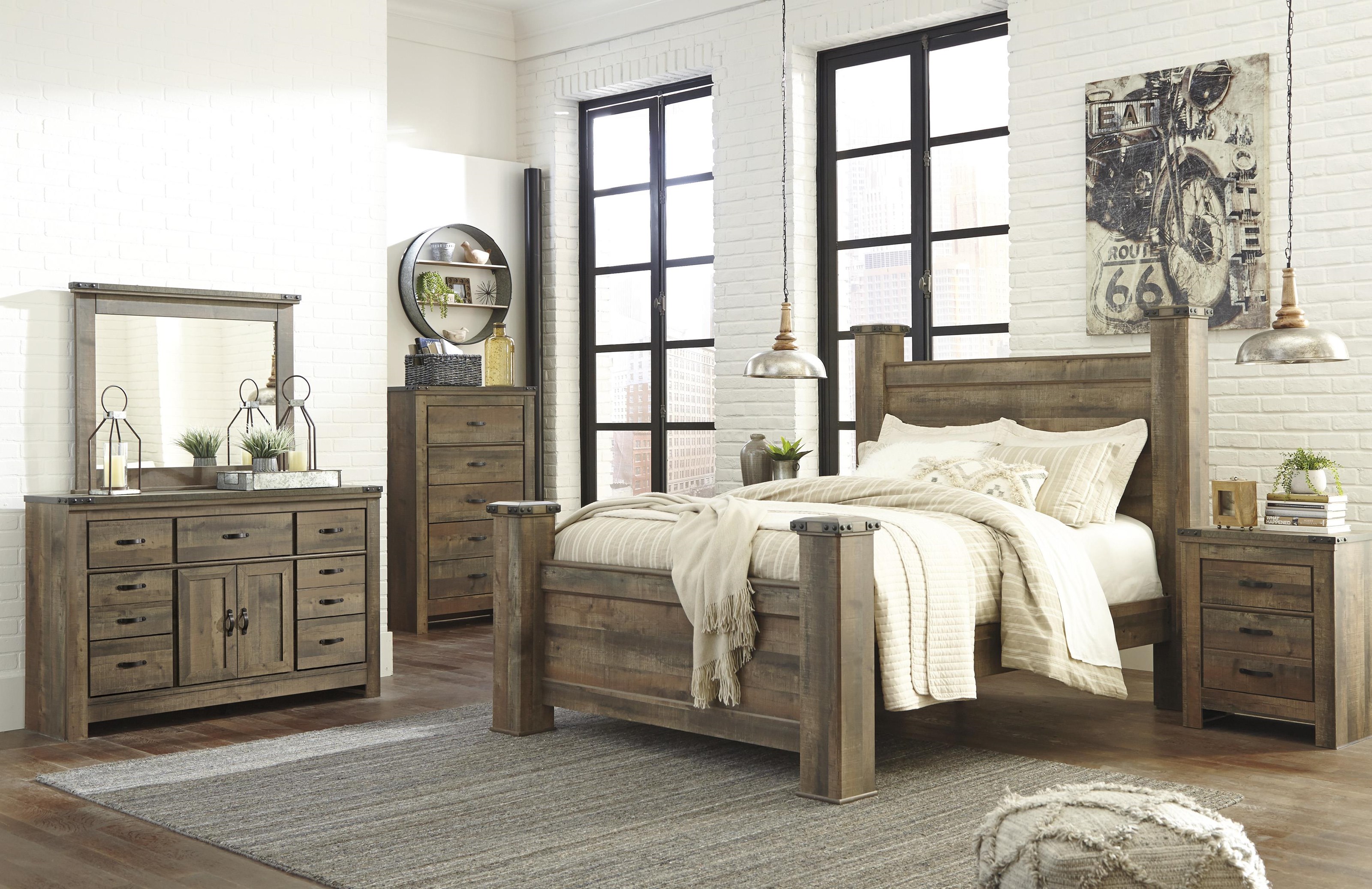 Signature design by ashley trinell panel king bed hotsell